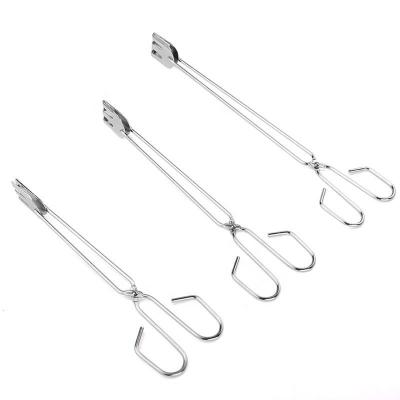 China Viable Wholesale Charcoal Tongs BBQ Tool Kitchen Catering Tongs Charcoal Food Clip for sale