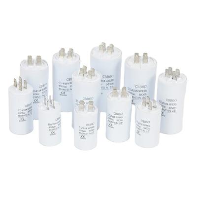 China Hot Selling Consumer Electronics Custom CBB60 AC Running Capacitor-AC Motor Starting Capacitor AC Metallized Polypropylene High Quality Capacitor for sale