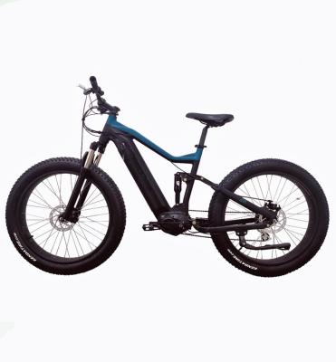 China NEW aluminum alloy full suspension electric bike (middle drive) for sale