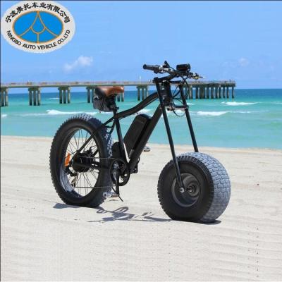 China aluminum tire fat bike electric cruiser beach fatbike with fat ebike frame for sale