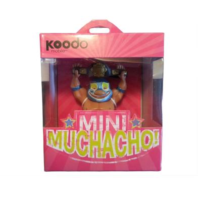 China Lovely Recycled Toy Materials Factory Price Toy Materials Mini Muchacho Packaging Paper Box With Clear Window for sale