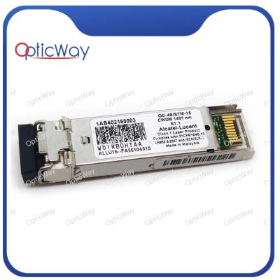 중국 CWDM 1491nm LC SFP 모듈 알카텔 루센트 1AB402160003 OC-48/STM-16 판매용