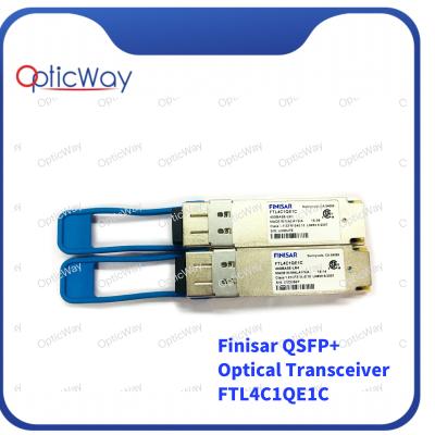 Cina DOM SMF QSFP+ Trasmettitore ottico Finisar FTL4C1QE1C 40GBase-LR4 1310nm 10km in vendita