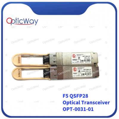 中国 QSFP28 光ファイバートランシーバーモジュール F5 OPT-0031-01 100G 850nm 100m 販売のため