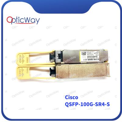 中国 QSFP-100G-SR4-S QSFP28 オプティカルトランシーバーモジュール 850nm 100m OM4 MMF 販売のため