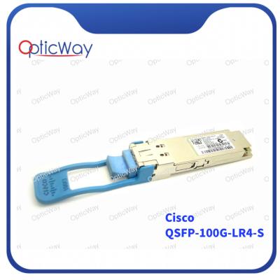 China QSFP-100G-LR4-S QSFP28 módulo transceptor 10km 1310nm Duplex LC conector à venda