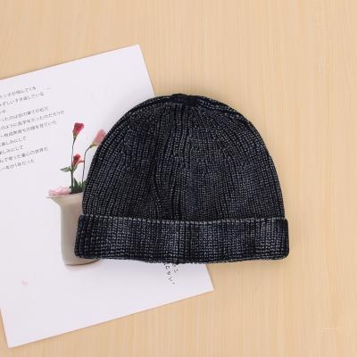 China COMMON Winter Men Wash Cotton Color Toque Hat Ruffled Skull Bandit Beanie Hat For Men Ski Climbing Peach for sale