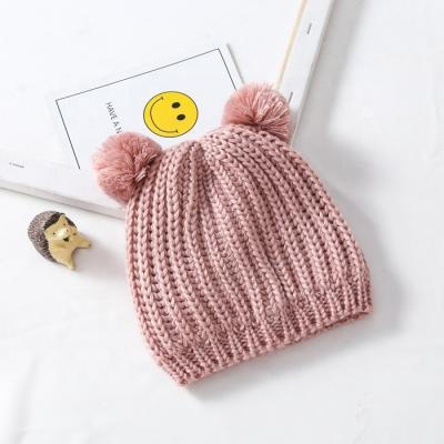 China JOINT Cheap Yarn Hat Baby Beanie Hat Winter Kids Beanie Hats for sale