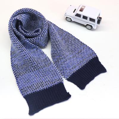 China Warm Polyester Toddler Neckerchiefs Lovely Jacquard Baby Scarf Boys Girls Winter Infant Knit Scarves for sale