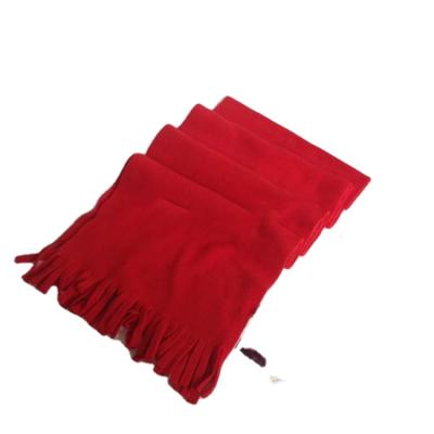 China Custom cheap polyester fleece scarf winter worm polarfleece scarf for sale