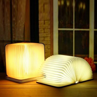 China New Design Modern Folding Lamp Fashion USB Rechargeable Book Lamp Indoor Decor Home Office Led Book Night Light for sale