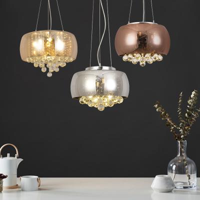 China Modern Modern Hotel Restaurant Decorate Surface Mount Fancy Luxury Large Crystal Nordic Pendant Light for sale