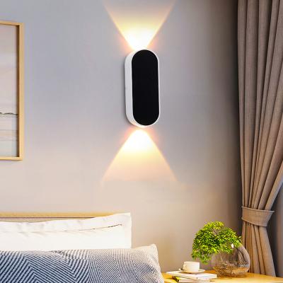 China Wholesale Price PVC Modern Acrylic Modern Nordic Indoor Wall Light Bedroom Metal Minimalist Wall Lamps for sale