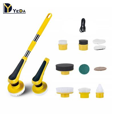 China Viable Scrubber Master Bathroom Floor Brush Electric Cleaning Brush for sale