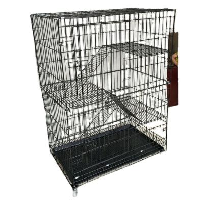 China Luxury Trap Stocked Cat Cages Metal Kennels of Sale Collapsible Collapsible Cage for sale