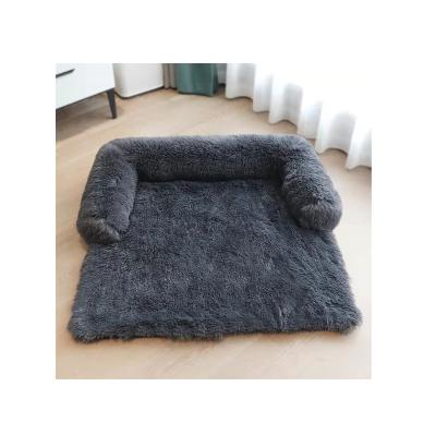 China Waterproof Soothing Fluffy Dog Cat Bed Sofa Bed In Living Room Luxury Pet Dog Bed Removable Cover Design 2021 New for sale