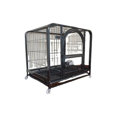 China Breathable Dog Cages Pet Enclosed Outdoor Stainless Steel Metal Wire Folding Crate Crate Strong Collapsible Sale Adult Dogs Large for sale