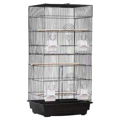 China Breathable Large Metal Double Macaw Parrot Cage Outdoor Bird Cages Macaw Cage for sale