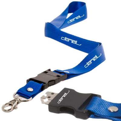 China Plastic Sublimation Blanks USB Lanyard For Sublime Hang On Chest for sale