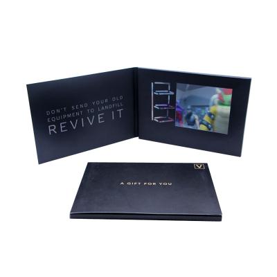 China Europe Customized Printing 7 Inch LCD Screen Video Brochure For Advertising for sale