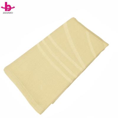 China Antistatic Acrylic Woven Fabric Airplane Blanket Jacquard 100% Airline Blanket With Electrostatic Yarn for sale