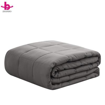 China Functional Pure Organic Cotton 100% Custom Weighted Anti-pilling Blanket for sale