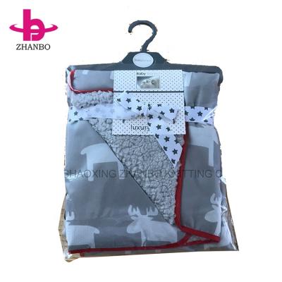 China Fire Retardant Amazon Sell Well Winter Baby Travel Stroller Waterproof Windproof Warm Blanket for sale