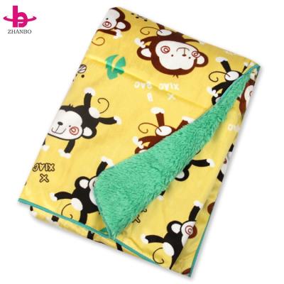 China Top 100 Sellers Amazon Disposable Baby Gift Customized Solid Color Super Soft Minky Baby Plush Doudou Blanket for sale