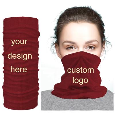 China Custom Hot Face Mask Seamless Bandana Tube Outdoor Activities Skull Neck Cuff Face Mask With Design for sale