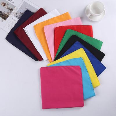 China 2021 Solid Color Soft Square Wholesale Bandana In Stock for sale