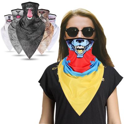 China 2021 Leshang Triangular Bandana Hairband Reusable Balaclava Neck Gaiter Bandanas for sale