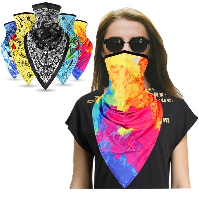 China 2021 Leshang Multifunctionl Magic Half face Riding Mask Bandana Neck Triangle Scarf Summer Outdoor for sale