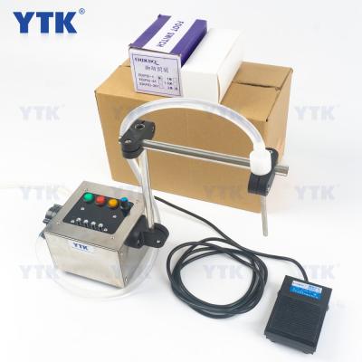 China YTK-360S Food Gear Pump Liquid Filling Machines Small Semi Automatic Single Head Mango Juice Milk Oil Water Bottle Filling Machine for sale