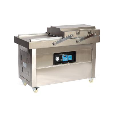 China YTK-DZ-500 food double chamber cheese vacuum packing machine for beverage, fruit, stationery, book, cosmetics price for sale