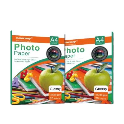 China Printing High Glossy 180gsm Photo Paper Inkjet Photo Paper Cast Coated Photo Paper A4*20 Sheets for sale