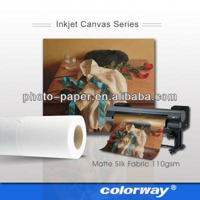 China Anti-Static Double Sided Waterproof Matte Canvas Roll For Wide Format Printer for sale