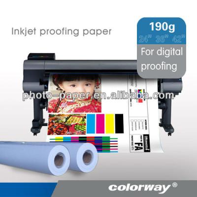 China High quality dye and dye ink! 190g RC Semi-Gloss Inkjet Proofing Paper For Pre-press for sale