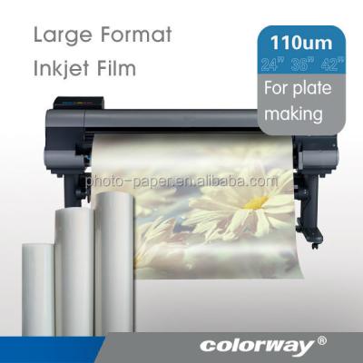 China Professional Quality Inkjet Flatbed Build Quality Screen Printing Waterproof Transparent Inkjet Clear Film For HP Epson Printer, 110um 24