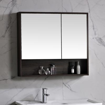 China K213A Environmentally Friendly Nordic Style Customized Plywood Bathroom Wall Hung Wash Basin Mirror Cabinet for sale