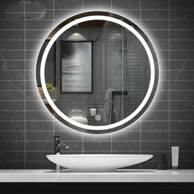 China Modern Wholesale K2011 Magnifying Wall Mounted Frameless Muti Function Led Bathroom Mirror for sale