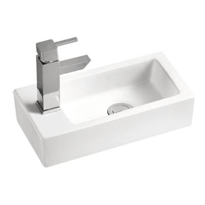 China K3019 Modern European Style Wall Hung Installation Ceramic Bathroom Mini Hand Basin for sale