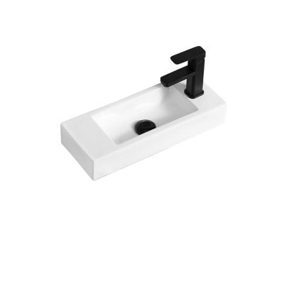 China Modern European Style K3107 Small Size Hand Wash Face Basin Ceramic Bathroom Sink Wall Hung for sale