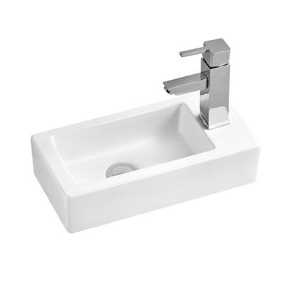 China High Tempreture 2040 Design European Ceramic Bathroom Cabinet Small Size Wall Hung Basin for sale