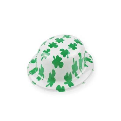 China Party Supplies Wholesale Green St. Patrick's Day Hat PVC St. Patrick's Day Irish Costume Irish Hat St. Patrick's Day Hat Shamrock Accessory for sale