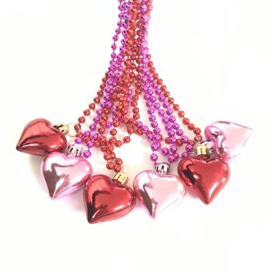 China Party Supplies Valentine's Day Pearl Necklaces Bachelor Party Gift Supplies Heart Shaped Pearl Necklace for sale