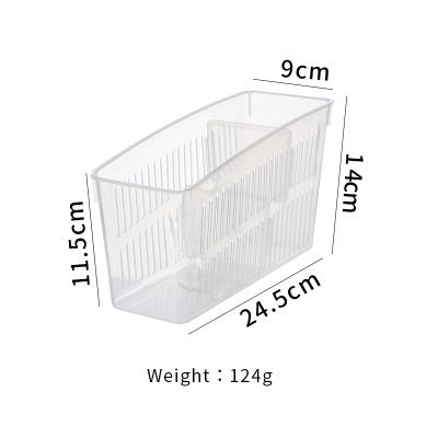 China New Design PET Storage Organizer Plastic Fridge Bin Organizer Storage Box for sale