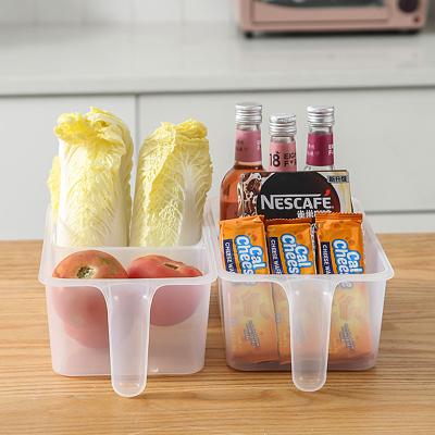 China Viable Kitchen Refrigerator Fridge Organizer Transparent Clear Storage Box for sale