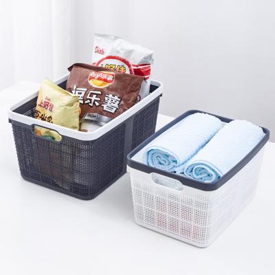 China Sustainable Kitchen Cupboard Storage Basket With Wheel For Bottle Fridge Organizer Desktop Sundries Storage Vegetable Seasoning Basket for sale