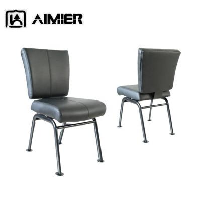 China Factory Contemporary Hot Selling Poker Chairs Four Legs Fixed Casino Chairs Genuine Leather Chairs For Slots for sale