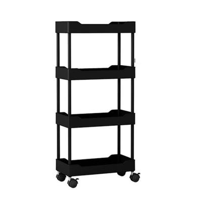 China Multi-Layer Home Multi-Layer Demountable Rack Side Removable Kitchen Fridge Clip Rack Kitchen Fridge Clip Narrow Gap Storage Rack for sale